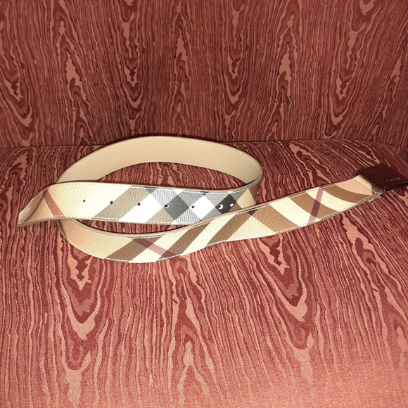 BURBERRY CLASSIC HAG MARKET CHECK LOGO MEN'S 36/90 BEIGE - Picture 3 of 13